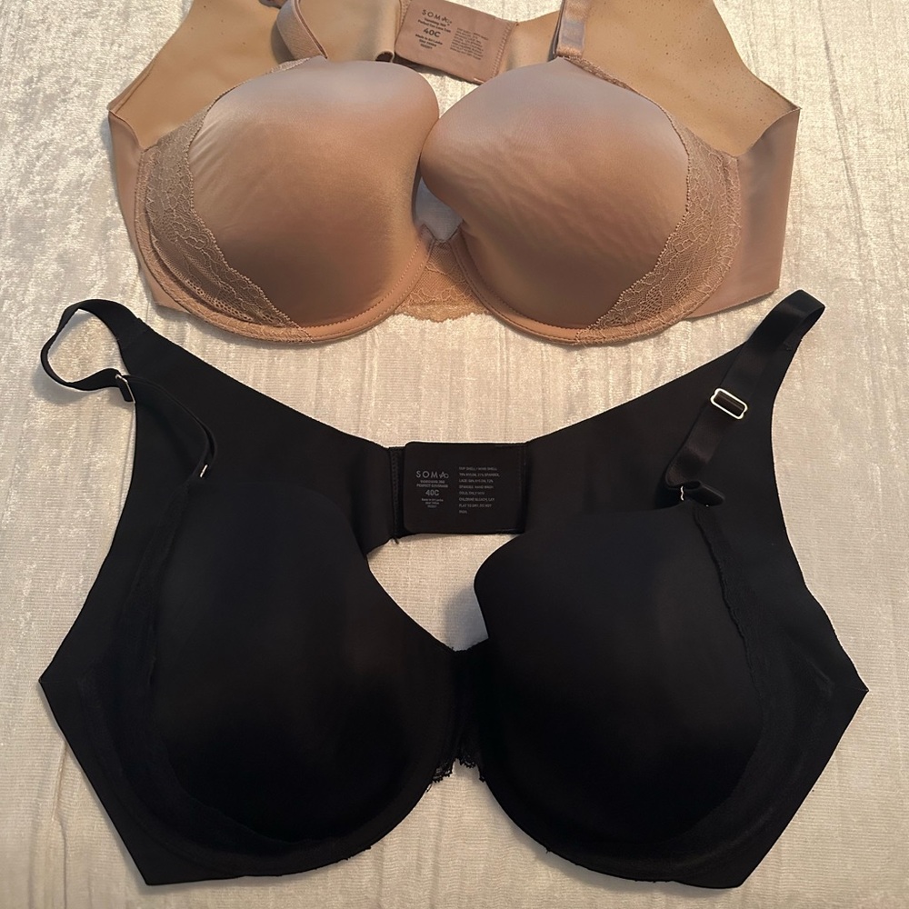 SOMA Vanishing 360 full coverage 40C black & nude